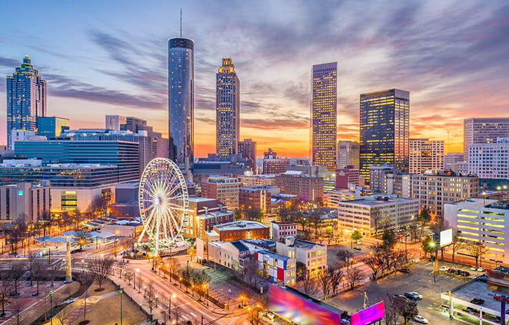 The Atlanta skyline.