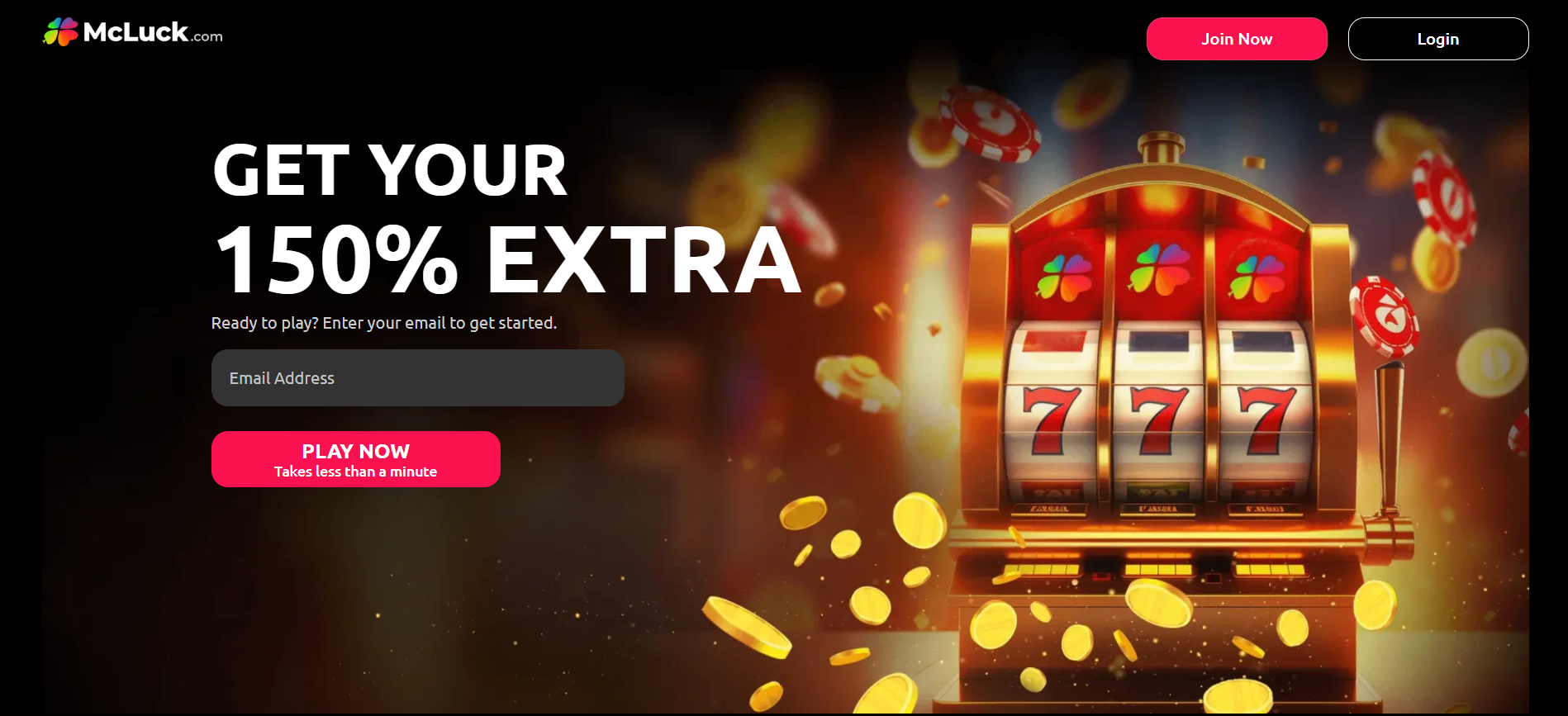 McLuck homepage screenshot